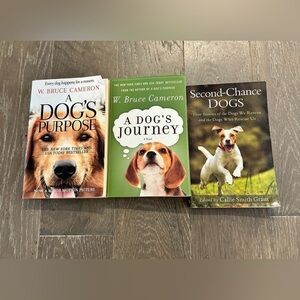 Stories of dog book bundles A Dog's Purpose, A Dog's Journey, Second Chance Dog